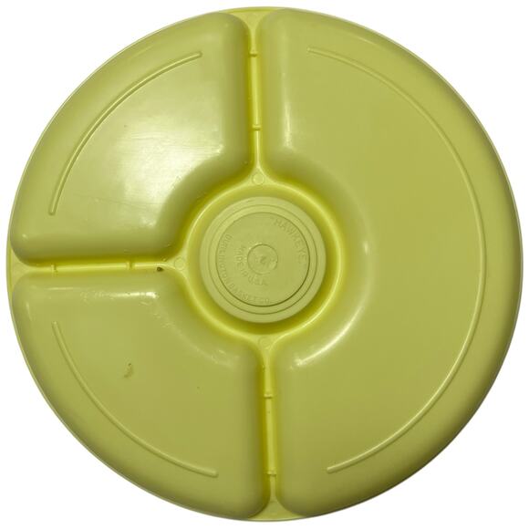 Vintage Hawkeye Yellow Divided Plates Mugs Picnic Set Burlington - Picture 13 of 16